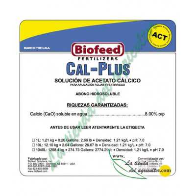 CAL PLUS 0-0-0 + 8% (1 Litro)