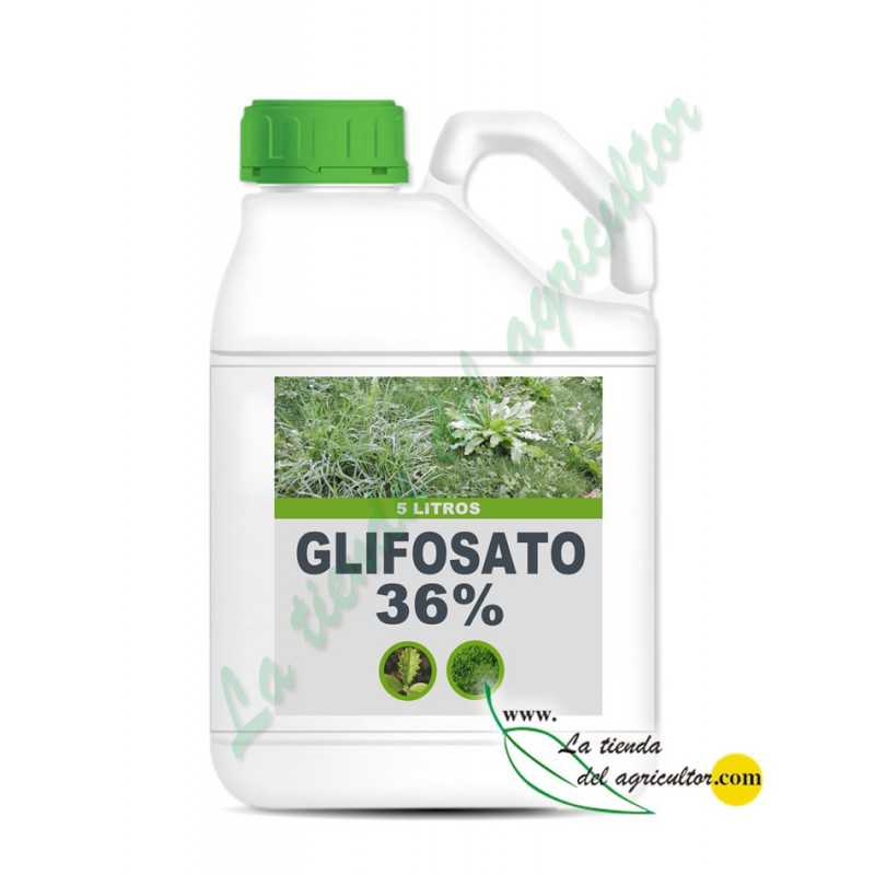 GLIFOSATO 36 en 5 Litros Herbicida desde 3,35 €/L Postemergencia.