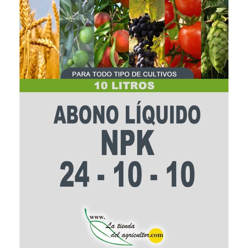 ABONO LIQUIDO LTA NPK 24-10-10 + MICROS | Aumento de la producción 10L