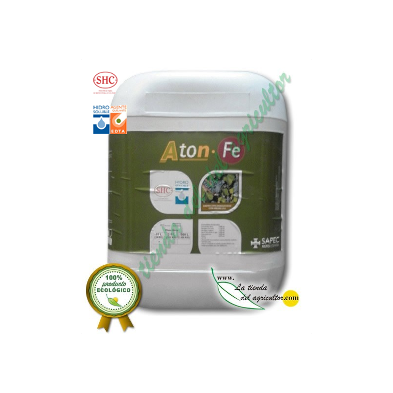 Aton Fe - Formato 20 Litros - Foliar y Suelo desde 3,01€/Litro + IVA