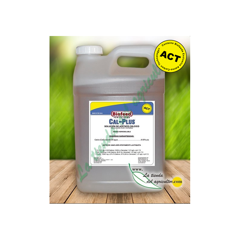 CAL PLUS en 10 L - Complejo liquido de calcio ACT