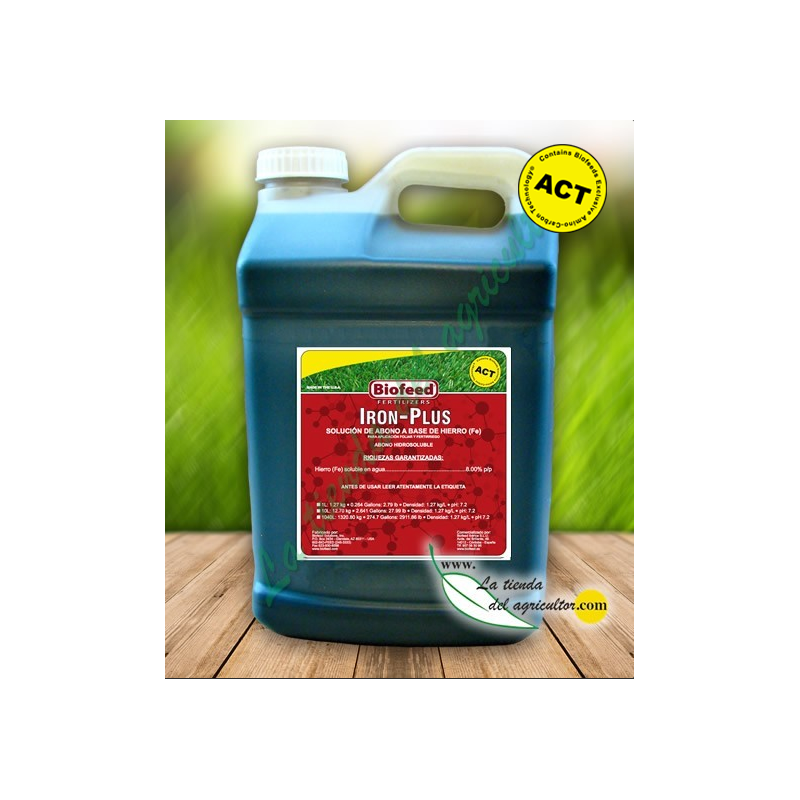 IRON PLUS en 10 L - Abono Hierro con Tecnología ACT