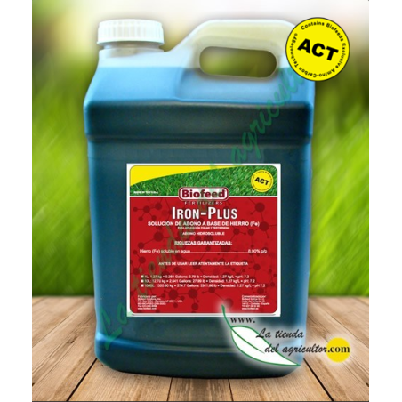 IRON PLUS en 10 L - Abono Hierro con Tecnología ACT