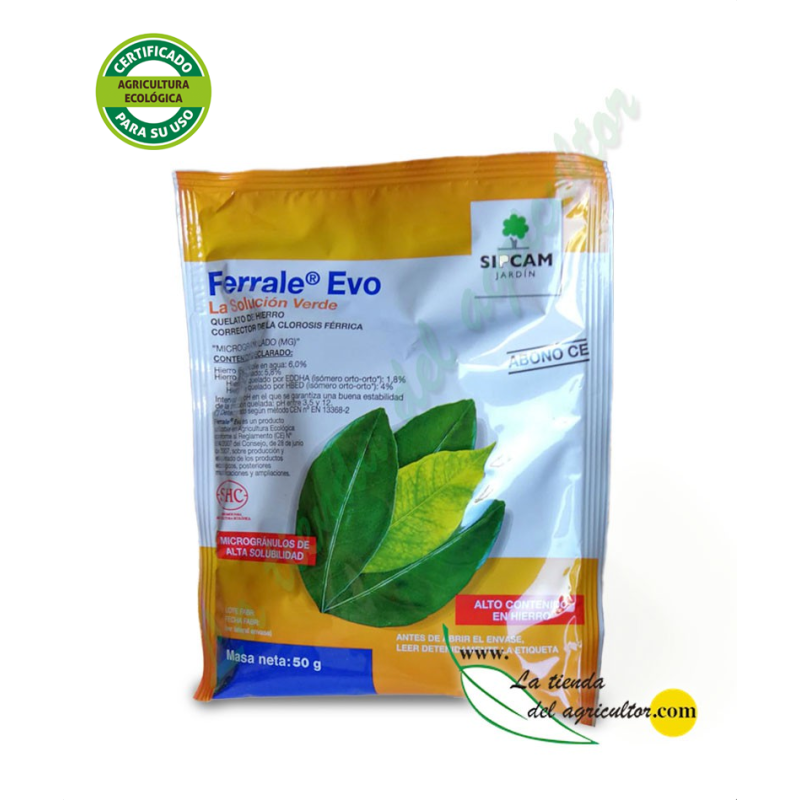 QUELATO DE HIERRO 6% en 50gr - Corrector de carencias desde 3,15 €/50gr + IVA.