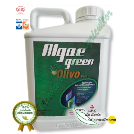 Algaegreen Olivo Plus en 5 L -  Foliar desde 9,07 €/L + IVA